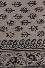 Linen Block Print Fabric 58 Inch Width Heavy Linen Natural Base Color Curtains and Drapes Upholstery Pillow Covers Tablecloths and Runners Bedding Tote Bag