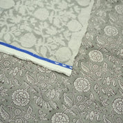 Linen Block Print Fabric 58 Inch Width Medium Weight Linen Natural Base Color Curtains and Drapes Upholstery Handmade Art Pillow Covers Tablecloths and Runners Bedding Tote Bag Lampshades Napkins by Fabritual