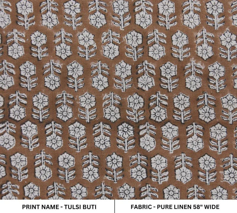 Aristan-HandBlockPrint-BrownFloralPureLinenFabric-TulsiButi_2.jpg