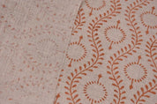 Aristan Handmade Block Print Mustard Pure Linen Fabric - Leher