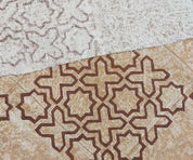 Aristan Handmade Block Print Pure Linen  Fabric - XOXO