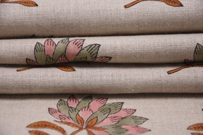 Aristan-HandmadeBlockPrintPinkPureLinenFabric-SummerFlower_9.jpg
