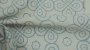 Aristan Handmade Gray Floral Linen Blend Fabric For Curtain  - Shubhang