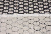 Aristanal Hand Block Print Beige Thick Linen Fabric - Tulsi Buti