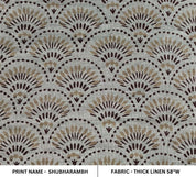 Arsitan Handmade Block Print Thick Linen 58W Fabric - Shubharambh