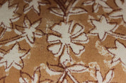 Handmade Block print Mustard & grey Thick Cotton Fabric - Marmalede