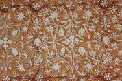 Handmade Block print Mustard & grey Thick Cotton Fabric - Marmalede