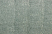 Artisan-crafted Hand Block Print Sage Green Thick Linen - Ocean Waves