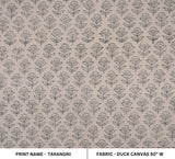 Artisan Woven Hand Block Print Mustard Duck Canvas Fabric - Tarangni