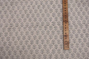 Artisan Woven Hand Block Print Mustard Duck Canvas Fabric - Tarangni