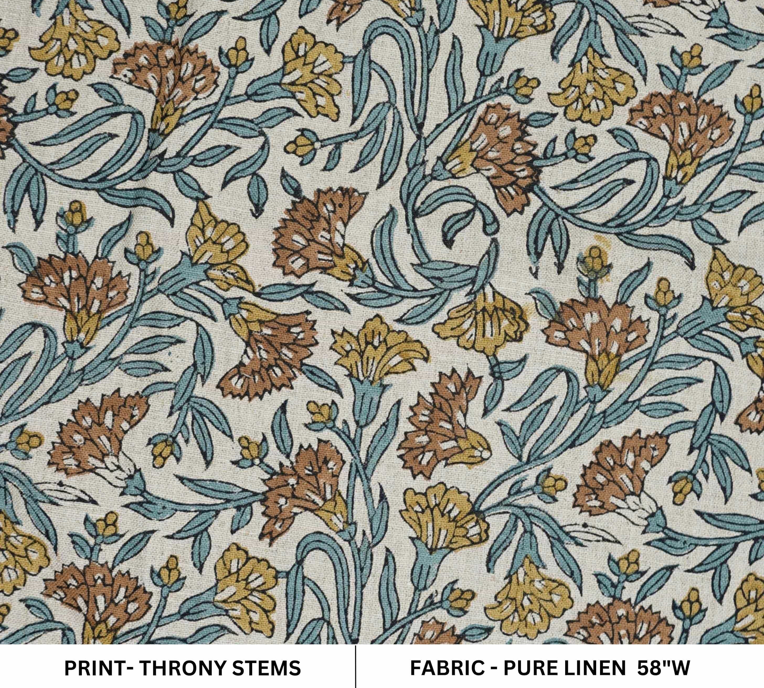 Artisanal-BlockPrintBrownFloral-PureLinenFabric_ThornyStems_2.jpg