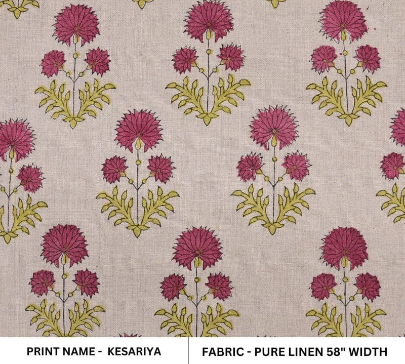 ArtisanalHandBlockPrint-Pink_Green-PureLinenFabric-Rishi_1.jpg