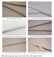 Fabric for window curtains, pure linen 58" wide, premium fabric for pillow cover, cushion cover, table napkins - MASHROOM