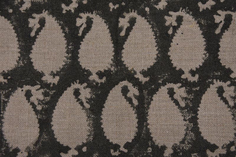 Handcraft Block Print Visceous Linen Fabric For Room Interior - Gotta