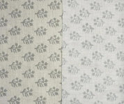 Block Printed Gray Linen Cushion Fabric - Pudina
