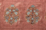 Hand Woven Block Print Thick Linen Fabric Design – Guldasta