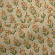 Block Print Handmade Thick linen fabric For Room Interior - Arjun