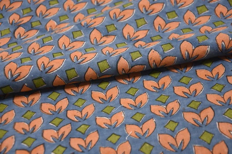 Block Print Handcrafted Linen Fabric 58” Curtains Drapes - Titlee