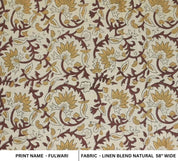 Block Print Handmade Floral Linen Fabric for Couch – Fulwari