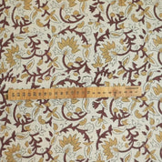 Block Print Handmade Floral Linen Fabric for Couch – Fulwari