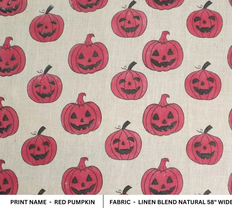 BlockPrintLinenBlendFabricforCushionsCurtains-RedPumpkin_2.jpg