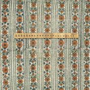 Block Print Linen Handmade Decorative Fabric For Home – Floral Bagh