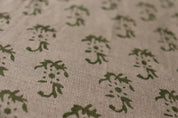 Block Print Linen Throw Curtains Fabric for Living Room - Patjhad