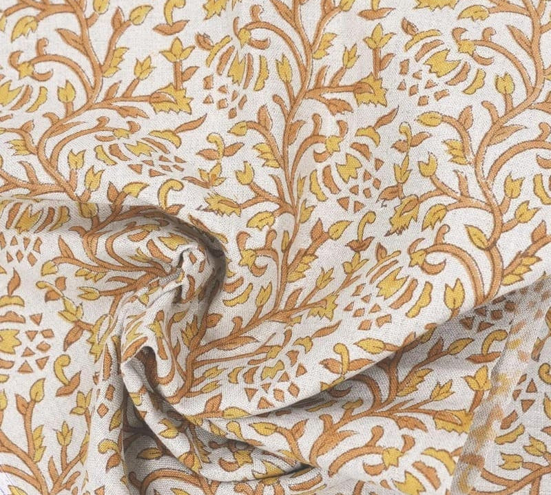 BlockPrintMustardBronzeFloralLinenFabric-SuhanaBel_3.jpg