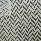 Block Print Natural Linen Striped Fabric for Curtains - Stripe Scale