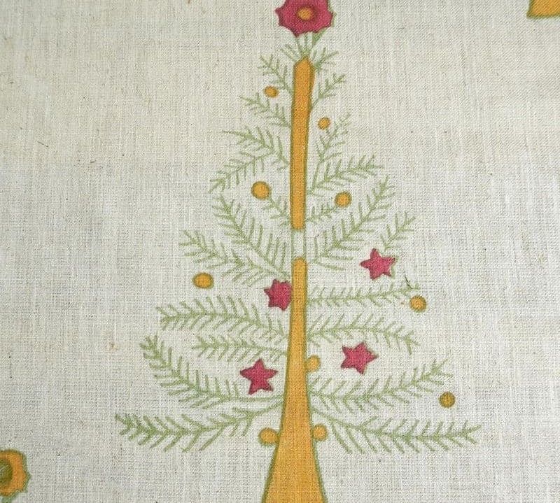 BlockPrintPinkGreenFloralLinenCushionFabric-ChristmasTree_3.jpg