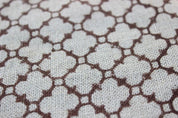 Block Printed Gray Brown Boho Throw Linen Fabric – Paheli