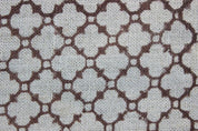 Block Printed Gray Brown Boho Throw Linen Fabric – Paheli