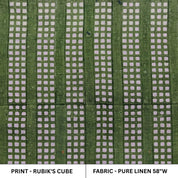  Pure linen Green fabric by fabritual