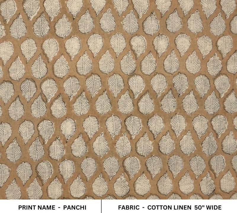 BrownFloral-HandBlockPrint-LinenPillowFabric-Panchi_1.jpg