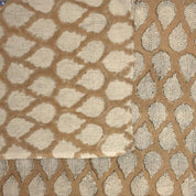 Hand Block Print Linen Pillow Brown Floral Fabric -Panchi