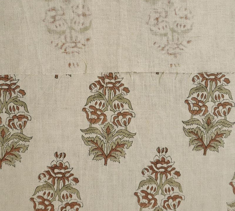 BrownGreen-FloralLinenFabric-HandBlockPrintHomeDecor-Sikander_2.jpg