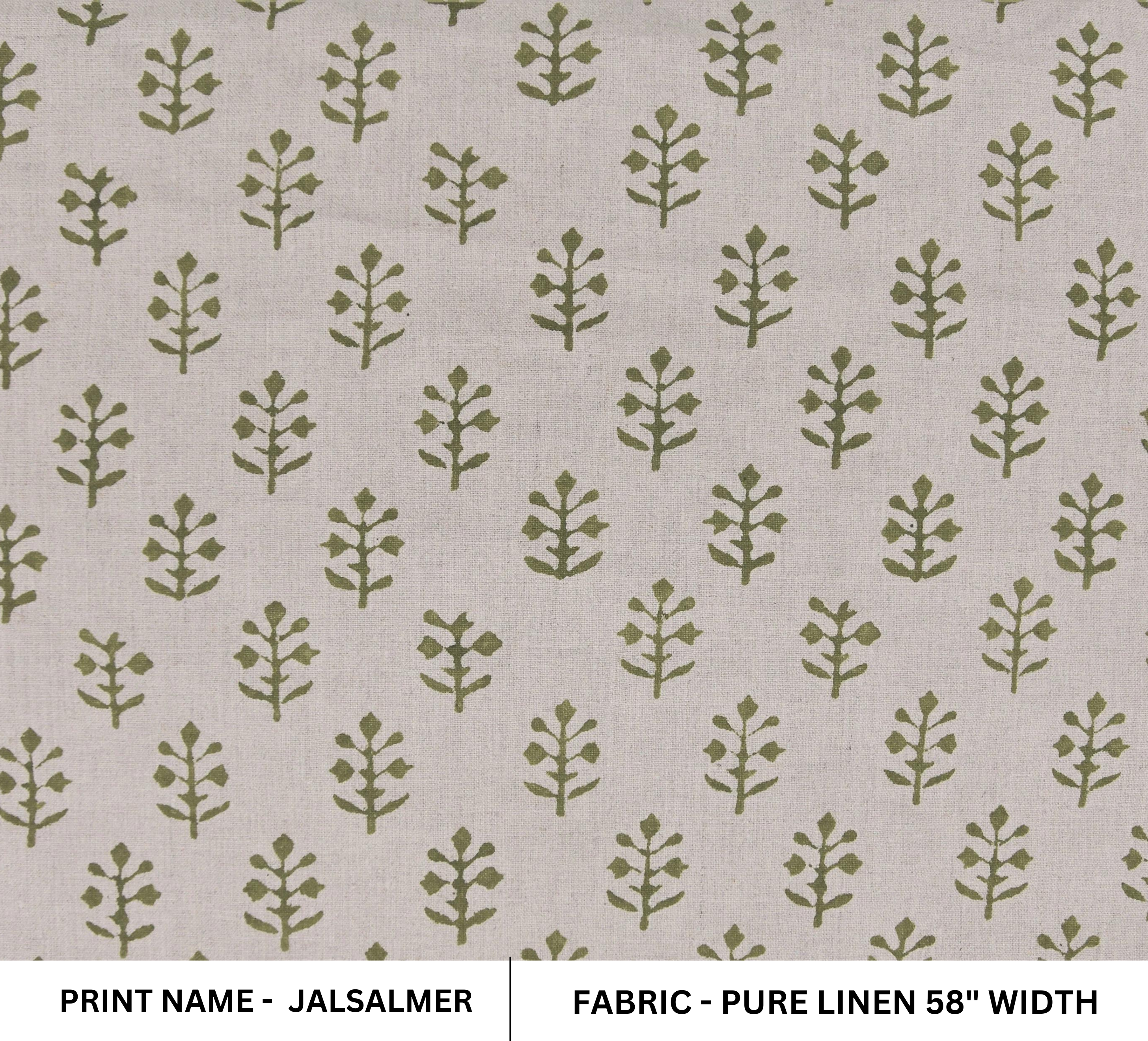 Pure Linen 58" Wide, Hand Block Print, Indian fabric, home decor, Organic Linen, printed fabric, Linen by yard - Tula