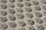 Craft made Hand Block print Thick Linen Fabric -Chui Mui