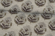 Craft made Hand Block print Thick Linen Fabric -Chui Mui