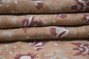 Hand block print pure linen 58" wide, handloom Indian fabric , floral pillow print, upholstery, linen by yard - NAAYAB