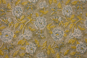 Pure Linen 58" Wide, block print fabric, fabric pillows and cushions, printed curtains, Indian fabric, linen fabric - RAMESHWARAM