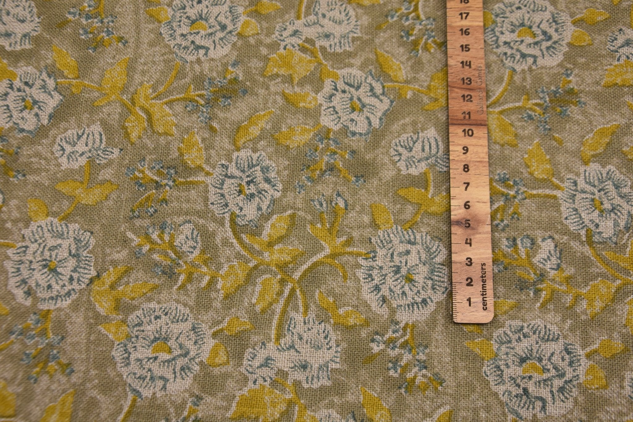 Pure Linen 58" Wide, block print fabric, fabric pillows and cushions, printed curtains, Indian fabric, linen fabric - RAMESHWARAM