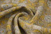 Pure Linen 58" Wide, block print fabric, fabric pillows and cushions, printed curtains, Indian fabric, linen fabric - RAMESHWARAM