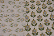 Pure linen 58" wide, fabric pillow cover, window curtains, linen cushions and lampshade, Indian block print fabric - ARJUN