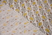 Linen block print pure linen 58" wide, fabric cushions and pillowcase, Indian block fabric, upholstery linen - KERSANGRI