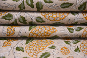 Window curtains pure linen 58" wide, linen block print cushions and pillowcase, Indian fabric , upholstery linen - KARWACHAUTH