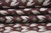 Linen block print pure linen 58" wide, fabric pillows and cushions, printed curtains, Indian fabric - TITLEE