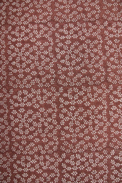 Polka dots pure linen 58" wide block print fabric, linen curtains fabric, hand block linen, Indian textiles - OLA VRISHTI