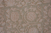 Block print thick linen 58" wide, hand block linen for cushions and pillows, linen napkins, linen fabric, window curtains - 6 KAMAL