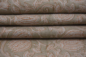 Block print thick linen 58" wide, hand block linen for cushions and pillows, linen napkins, linen fabric, window curtains - 6 KAMAL